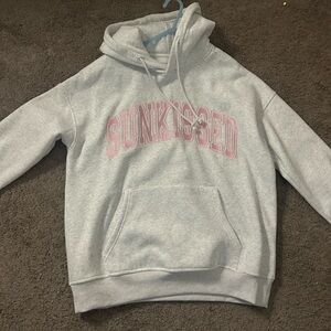 Sunkissed Kids Hoodie - Gray and Pink